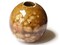 46mm Brown Spotted Round Ceramic Bead Vintage Macrame Large Hole Bead bJ1